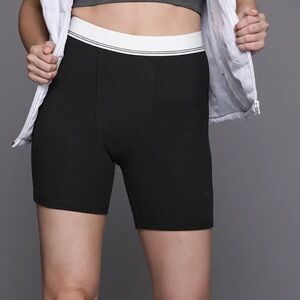 Adidas Women's Black Ribbed Shorts